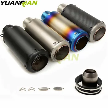 

Modified motorcycle exhaust pipe muffler carbon fiber exhaust pipe For Kawasaki z800 z1000 Yamaha TMAX-500 tmax-530 KTM DUKE 250