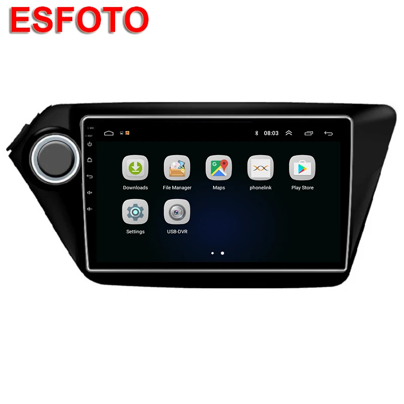 Top 2 Din Car Dvd Multimedia Player for Kia K2 Rio 2010 2011 2012 2013 2014 2015 2016 2017 Gps Navigation Headunit Car Radio BT Wifi 2