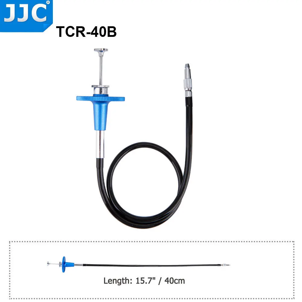 JJC 700 см механическая блокировка Камера Спусковое устройство затвора кабель Дистанционное Управление шнур с резьбой тросик с объемным замок - Цвет: TCR-40B