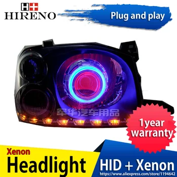 

Car custom Modified Xenon Headlamp for Nissan Paladin 2003-2009 Headlights Assembly Car styling Angel Lens HID 2pcs