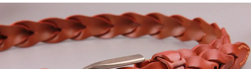 FAJARINA Ladies Fashion Design Pure Cow Skin Leather Belt Retro Styles Weave All-match Manual Cowhide Belts for Women N17FJ225 ladies belt