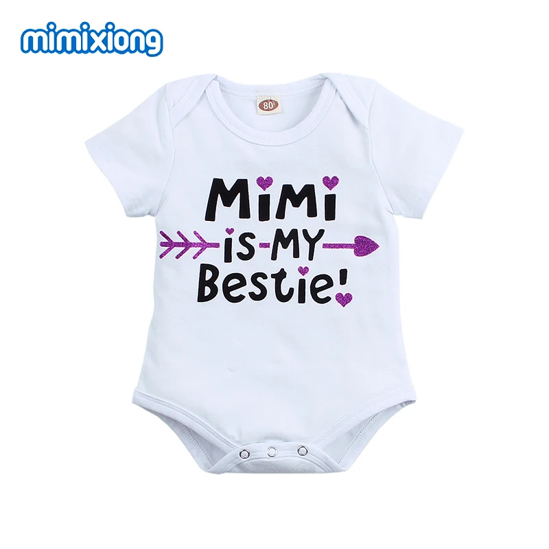

Infant Kids Baby Girls Bodysuits Fashionable Summer Short Sleeve Toddler Boys Onesie Jumpsuits Soft Cotton Children Clothes 0-2Y