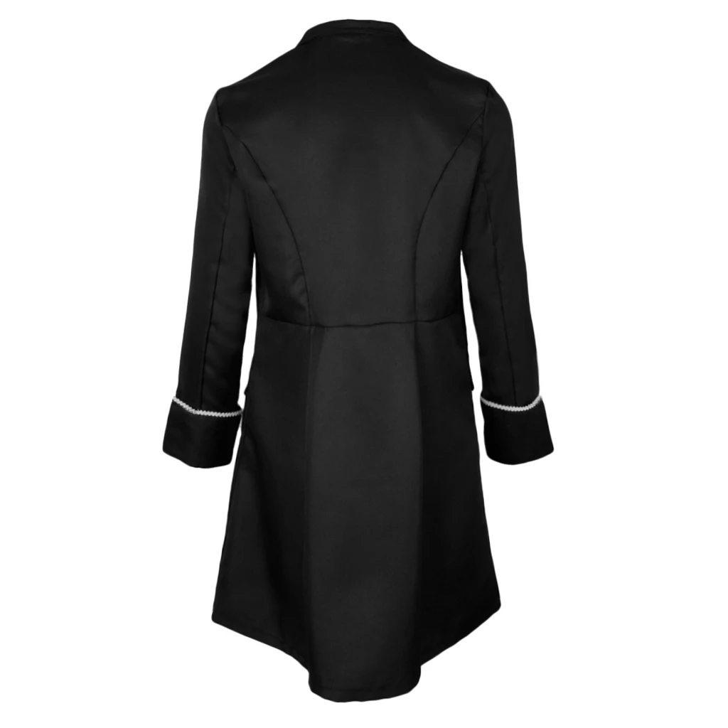 Men's Victorian Frock Coat Gothic Steampunk Jacket Vintage Tailcoat Cosplay Drama Playing Costume Overcoat