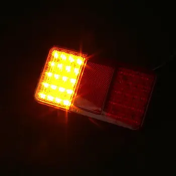 

12V 24V Tricolor LED Bulb Lamp Turn Signal Replacement Driving Light Universal Durable Trailer Taillight