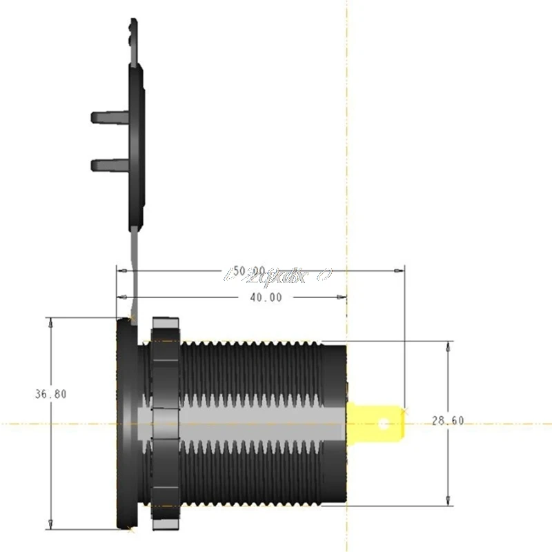 OOTDTY DC 12V 24V 4.2A Мотоцикл лодка автомобиль двойной USB зарядное устройство для