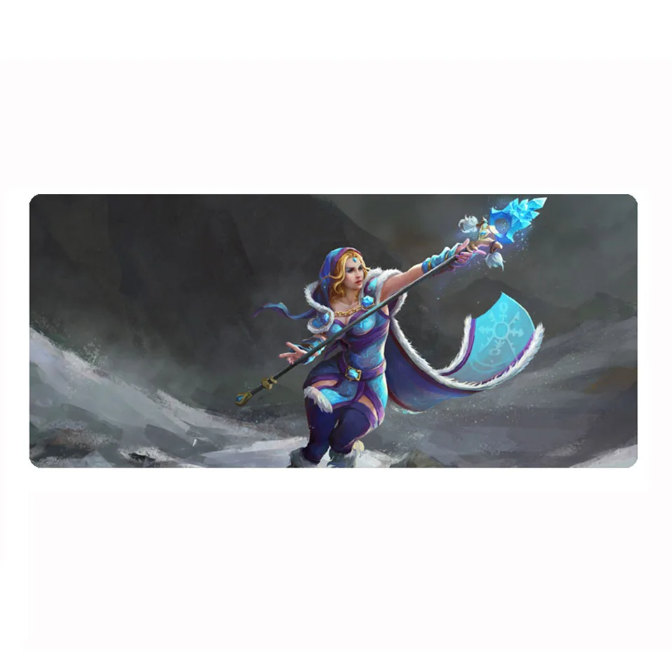 800x300x2 мм Большой нескользящий игровой коврик DOTA2 для мыши Lockedge натуральный