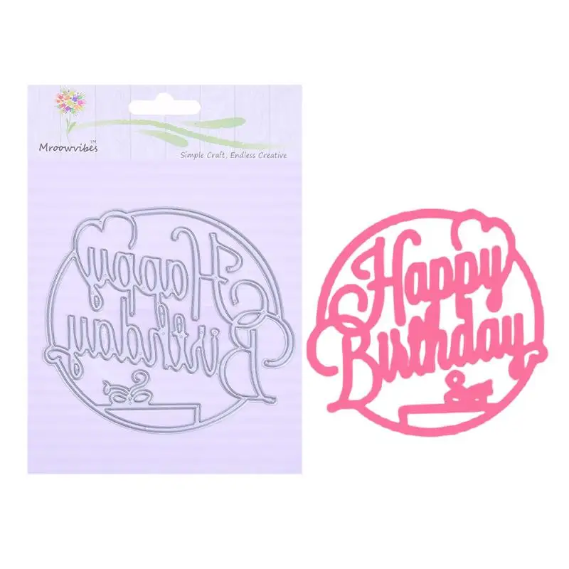 happy birthday letter metal cutting dies stencil for birthday card stencils
