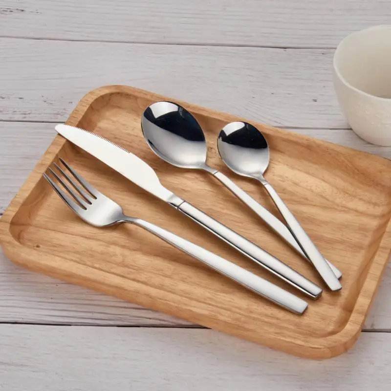 

24pcs 30pcs Italian Style Good Quality Dinnerware set Mirror Polish Stainless Steel Cutlery set