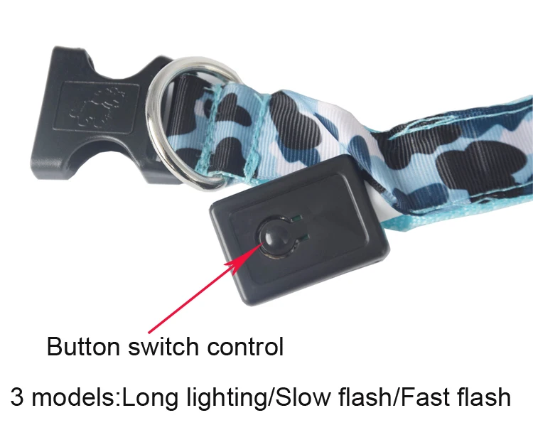 Ошейник для питомца собаки USB Перезаряжаемый Светодиодный светящийся ошейник ночное безопасное ошейник для собаки мигающий светящийся светодиодный светильник ошейник для питомца
