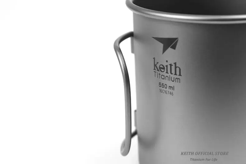 Canecas de Água de Titânio ao ar Livre com Alças Tampas de Titânio Copos de Acampamento Caneca de Viagem Keith Dobráveis Drinkware Ultraleve Ml-900 ml 300 17 Esporte e Lazer