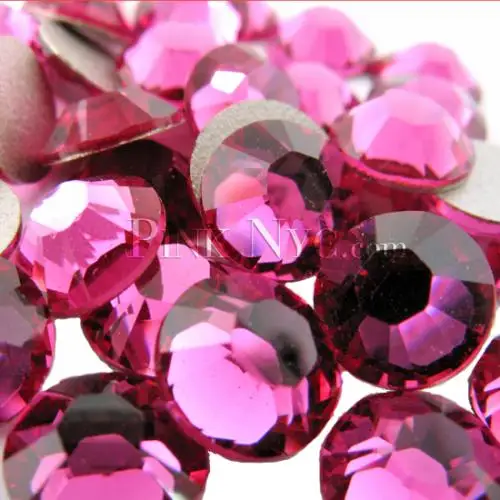 

Free Shipping! 1440pcs/lot,ss16 (3.8-4.0mm) Fuchsia color Flat Back Nail Art Non Hotfix Beads.