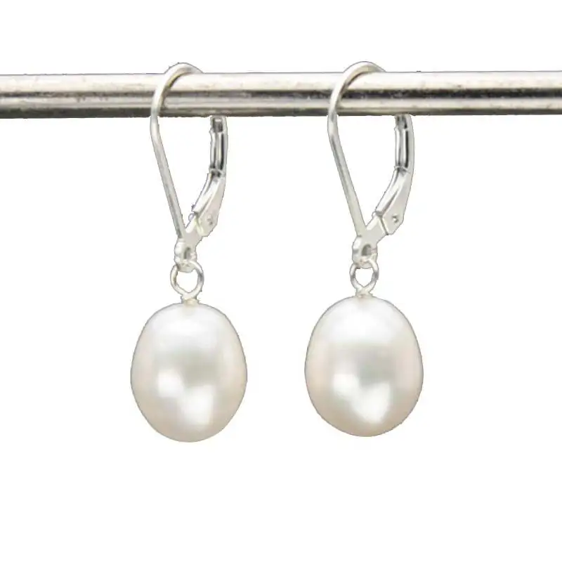 

Genuine Pearl Dangle Earrings Natural Cultured Freshwater Pearl Earrings Bridal Bridesmaid Wedding Jewelry 2017 New Arrival