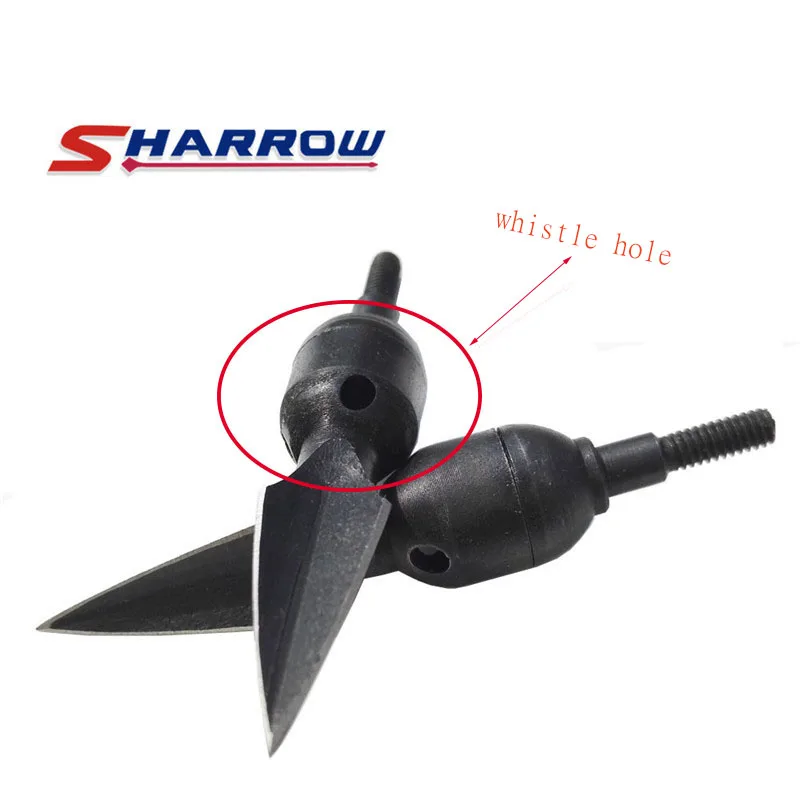 

4 Pcs Archery Traditional Arrowhead Whistle Triangle High Quality Screw in Shooting Hunting Use Accessories