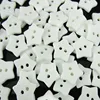 50pcs 5/8" 2-Holes Star Shaped Resin Buttons White Buttons Fit Sewing Craft Scrapbooking 15.0mm 3