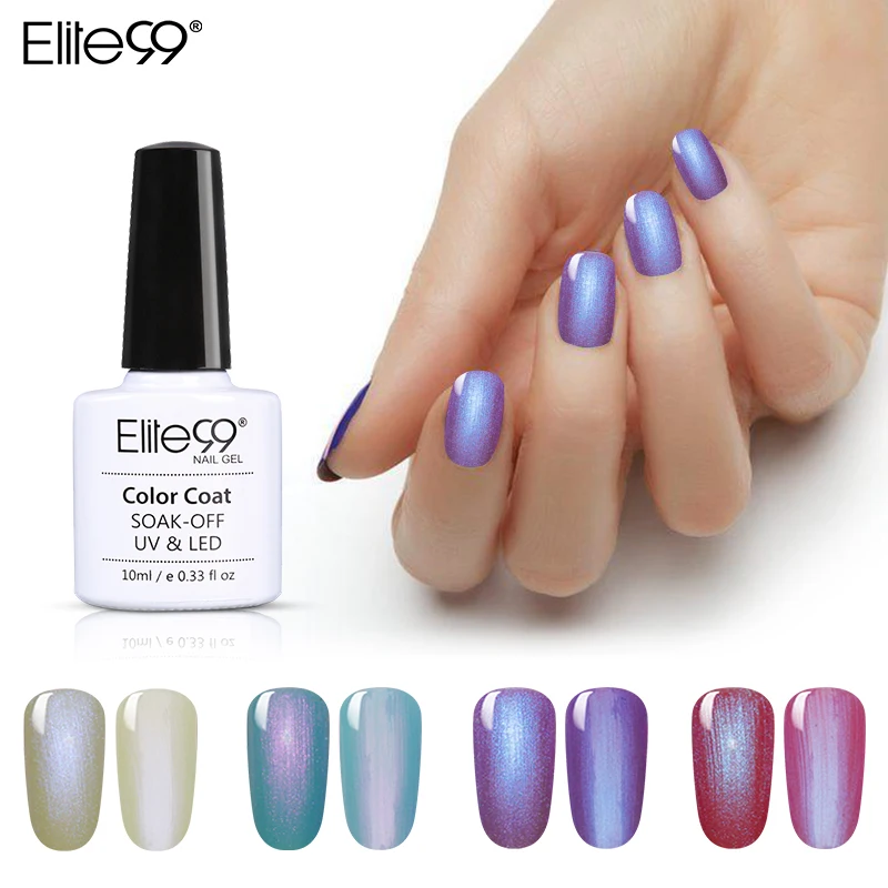 Elite99 10ml Shell Nail Gel Colorful Pearl Gel Polish Soak Off Shell UV