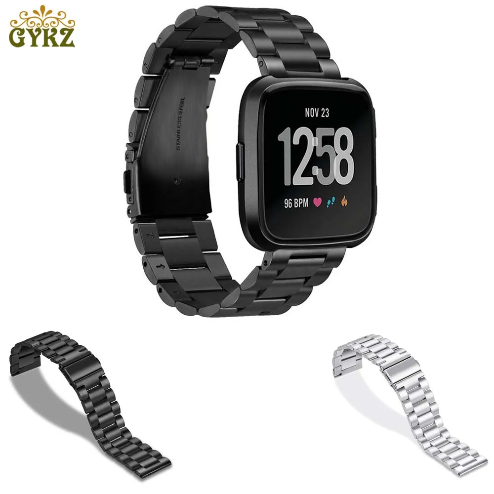 

Metal Watch Strap For Fitbit Versa Band Strap Screwless Stainless Steel Bracelet For Fitbit Versa Wristbands Replace Accessories