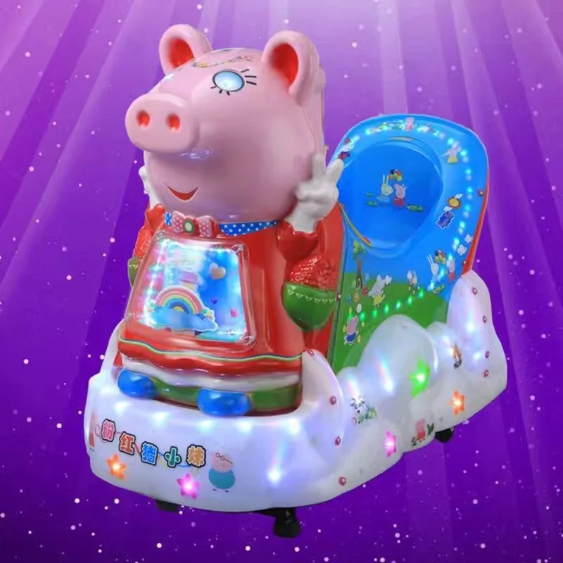 

Plastic coin operated kiddie rides , swing machine-