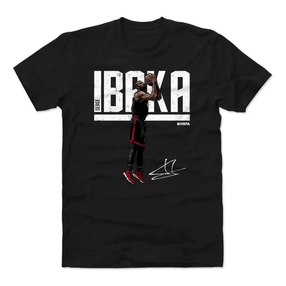 Serge Ibaka рубашка-Toronto Basketballer Мужская одежда-Serge Hyper футболка 100% хлопок Принт