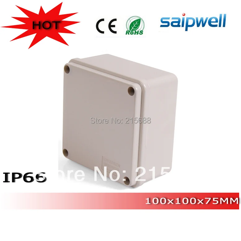 Самая популярная din-рейка Водонепроницаемая коробка ip66 100*100*75 мм |