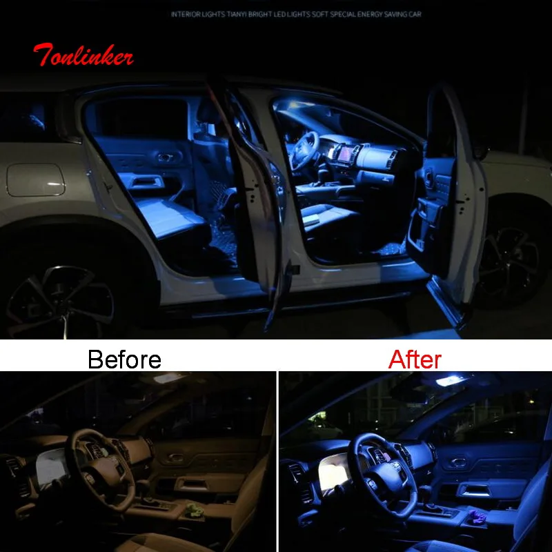 

Tonlinker Interior Brightness Atmosphere Mouldings LED Lamp for CITROEN C5 AIRCROSS 2017-19 Car Styling 1-3 PCS LED replace Lamp