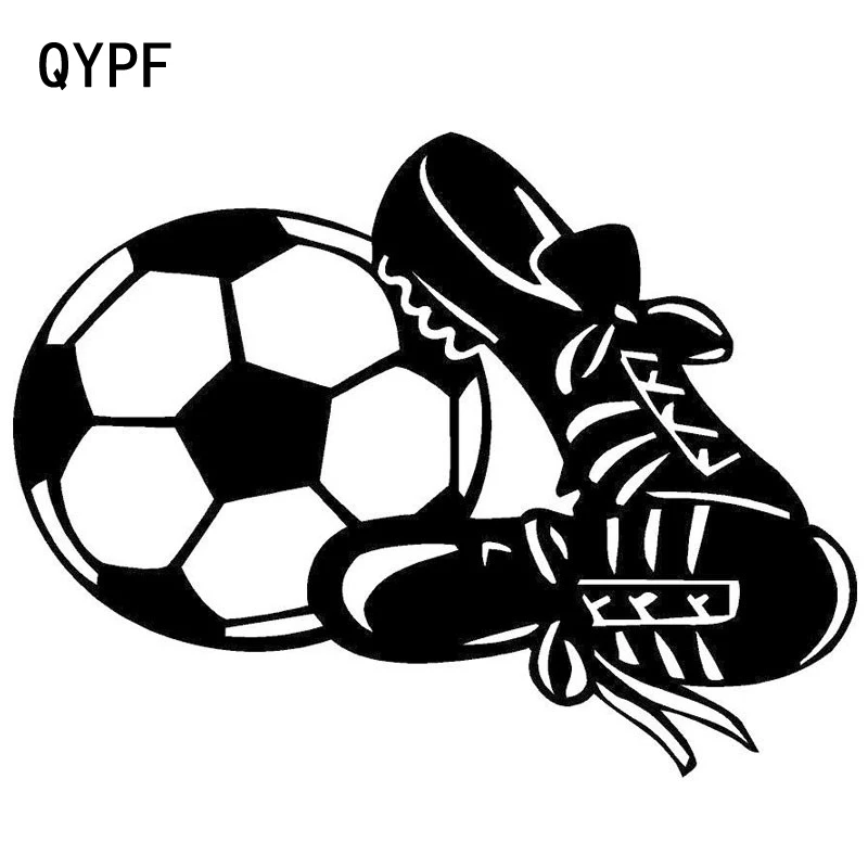 QYPF 12 7 см * 9 8 креативная модная обувь с мячом гол футбол спортивные виниловые