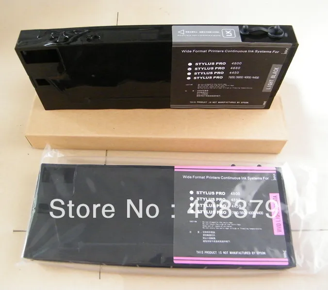 

UV refillable cartridge with chip for Stylus pro 4400( 8 cartridges )