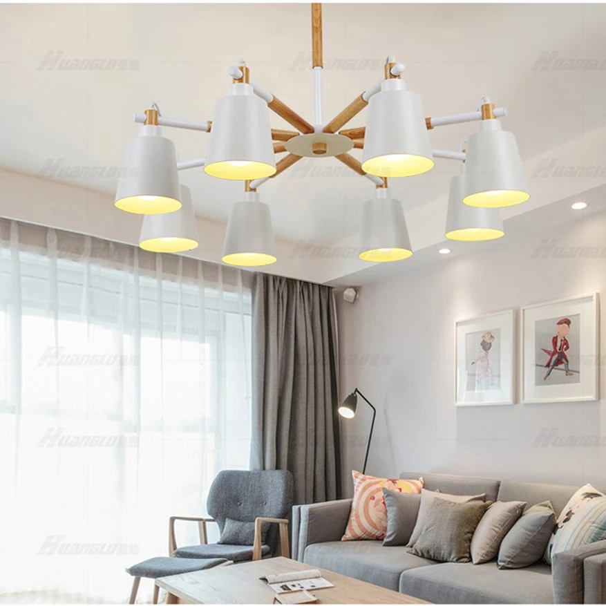 

led e27 Nordic Wooden Iron White Black LED Lamp LED Light.Pendant Lights.Pendant Lamp.Pendant light For Dinning Room Foyer
