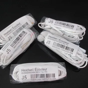 

J5 flat In-Ear samsung style Earphone with Remote MIC for Samsung Galaxy Note2 N7000 S3 i9300 2000 pcs hot cheap good quality