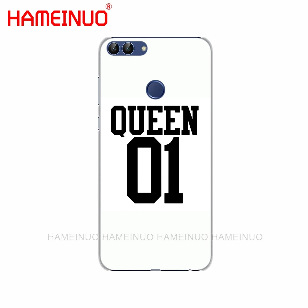 HAMEINUO Король Королева Пара Сотовый телефон чехол для huawei Honor 7C Y5 Y625 Y635 Y6 Y7 Y9 2017 2018 Prime