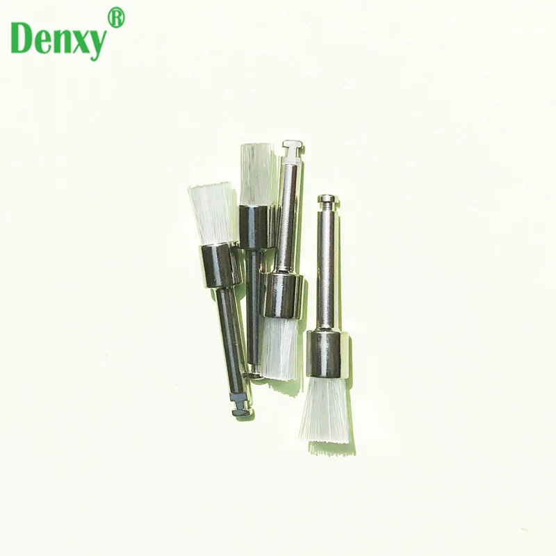 Denxy 400 шт. зубная щетка для пророчества зубная щетка Профессиональная Полировка стоматологический инструмент для Отбеливания Зубов Стоматологический материал - Цвет: Nylon