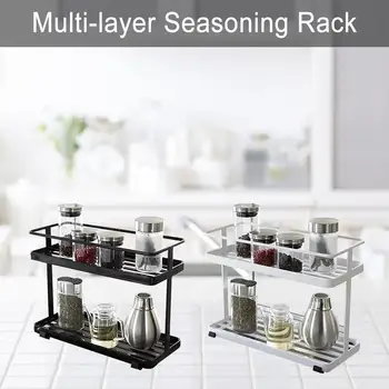 

Multi-layer Seasoning Rack Kitchen Bathroom Storage Rack Household Items Kitchen Rack For Home Storage Supplies Storage Racks