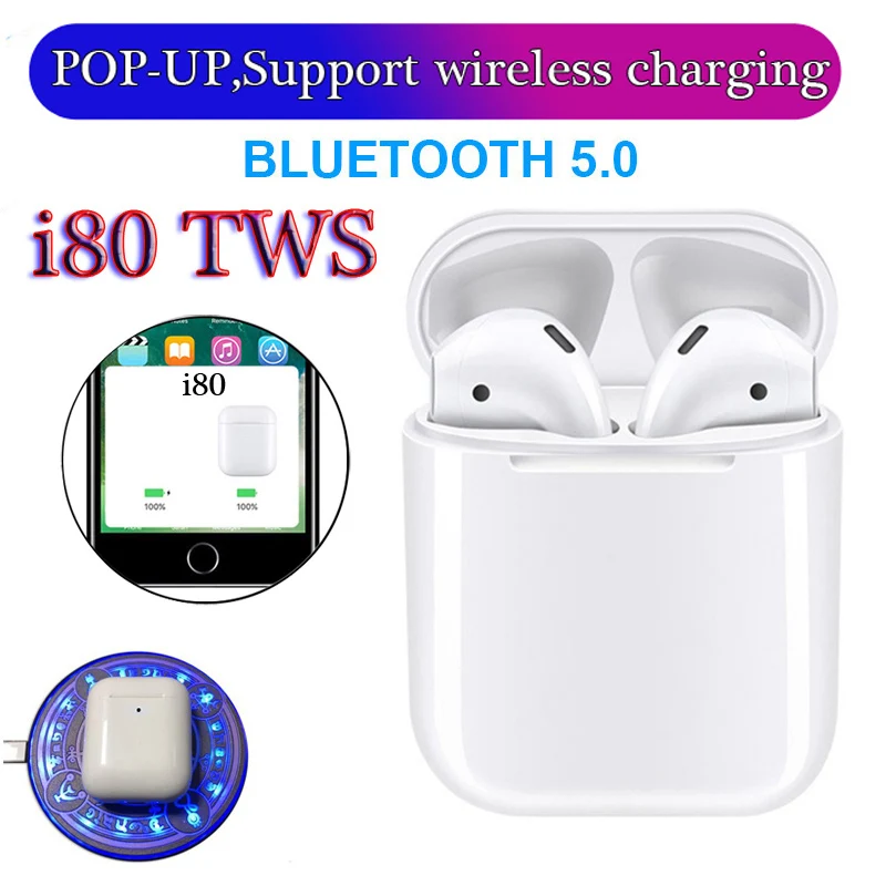 

NEW i80 TWS PK LK-TE9 i30 i20 i10 i40 i50 i60 i70 i90 TWS Bluetooth Earphone Wireless earphones 3D Touch control Earbuds i 80