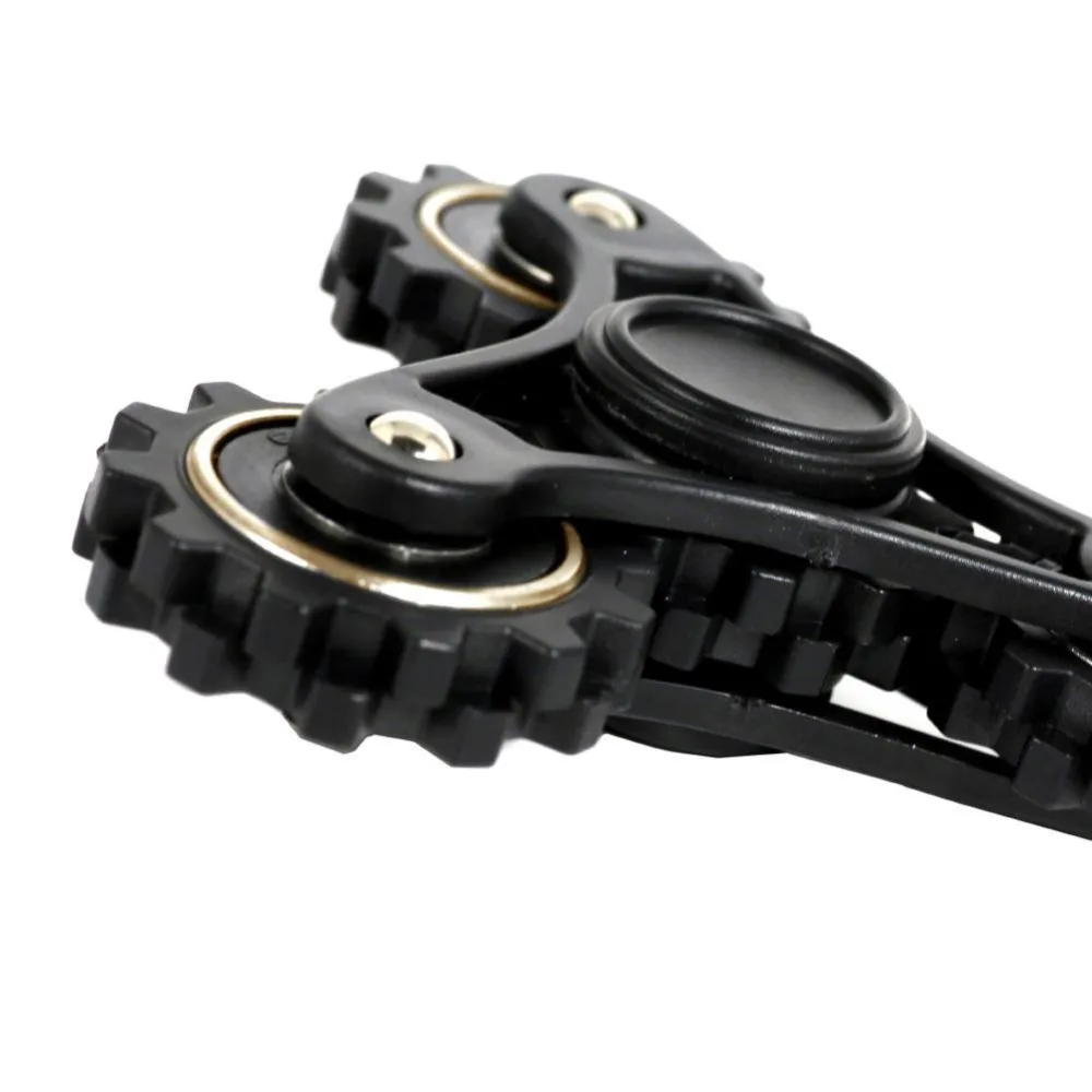 Черный Забавный колеса палец Spinner игрушка пластиковые EDC руки Для аутизма и СДВГ