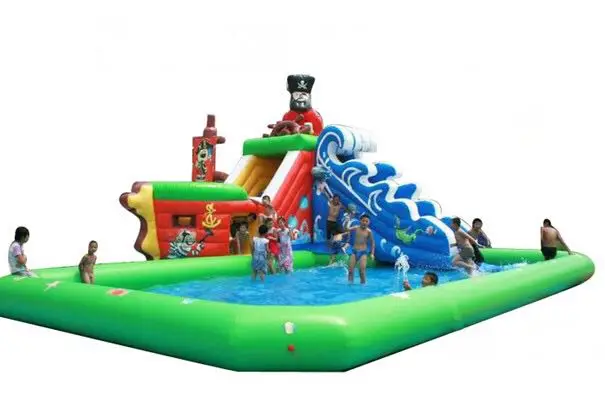 

HOT Inflatable Large Swimming Pool and Slide for water park INFLATABLE PRODUCTS