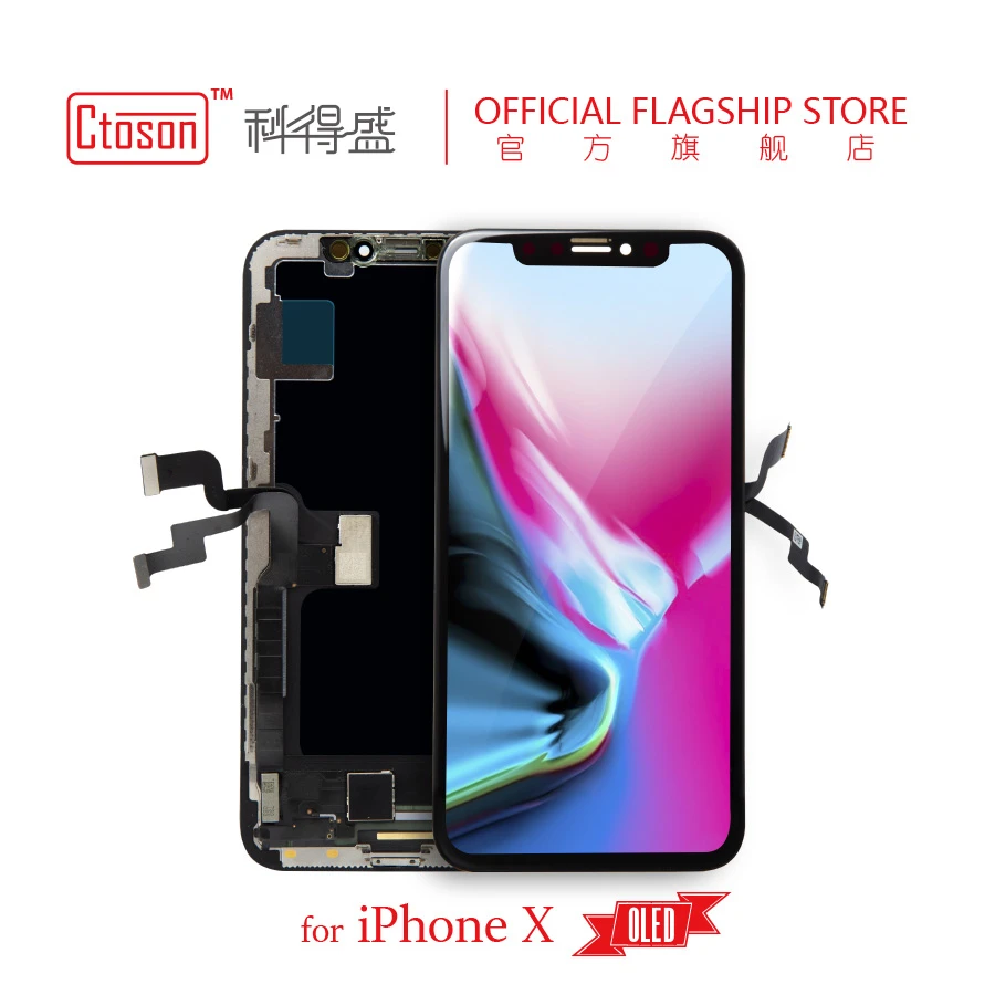 

5 pcs /LOT Ctoson for iphone x XS MAX XR screen AMOLED for iphone xs display LCD Liquid
