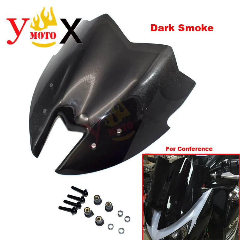 Motorcycle Windshield Windscreen Viser Visor Front Glass Deflector For