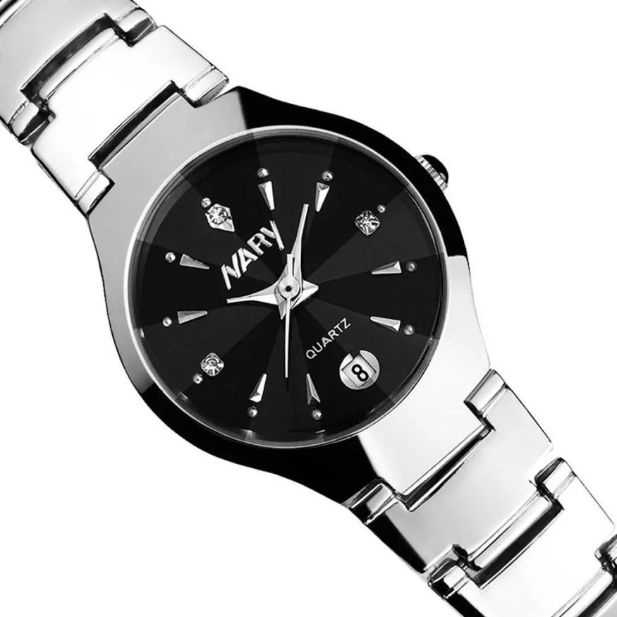 

Hot sale 2018 products Luxury Women Single Calendar Quartz Stainless Steel Date Wrist Watches fashion ladies dress watch clock