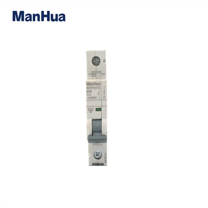 

ManHua Single Phase C63 63A Overload Protection Miniature Circuit Breaker Disjoncteur Voltage Relay Dc Circuit Breaker