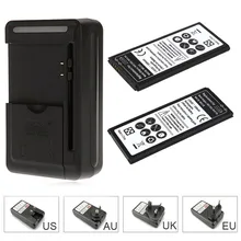 2x 3500mAh 3.85VDC Replacement Li-ion Battery For Samsung Galaxy Note Edge N9150 N915K N915L N915S + Wall Charger