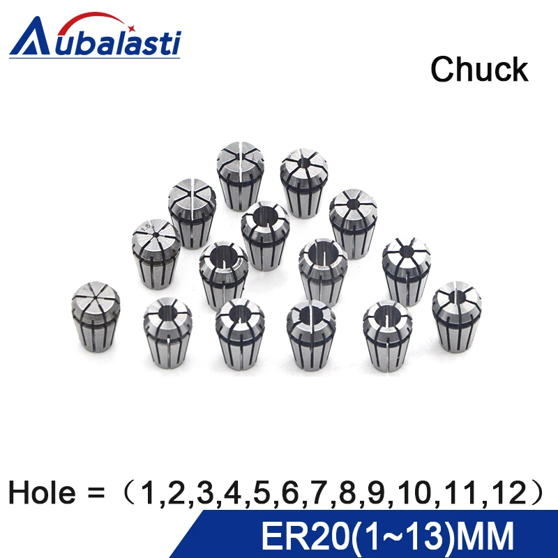 13 piezas ER20 tornillo de sujeción cnc husillo ER20 torno herramienta soporte Pinza ER11 juego de collares de 1-13mm para fresado CNC 13 piezas ER20 tornillo de sujeción cnc husillo ER20 torno herramienta soporte Pinza ER11 juego de collares de 1-13mm para fresado CNC