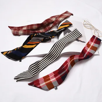

Women's 2019 hot sale explosions narrow strips wild chiffon tie bag fashion printing casual high quality small scarf