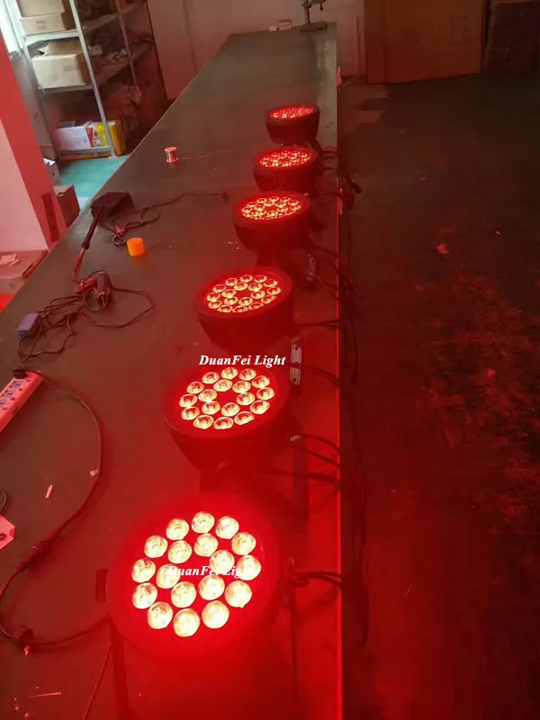18x10w 4in1 led flat par-1