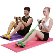 Resistant Band Pedal Exerciser Body Trimmer Sit-ups Elastic Resistance Band Rubber Training ABS Workout Home Fitness Equipment