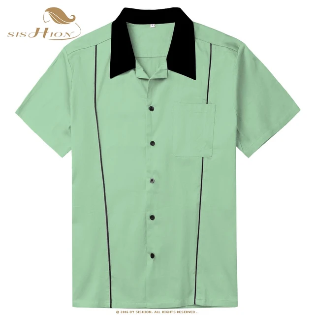 Sishion 2022 Grey Brown Green Men Shirt St118 Cotton Button Up