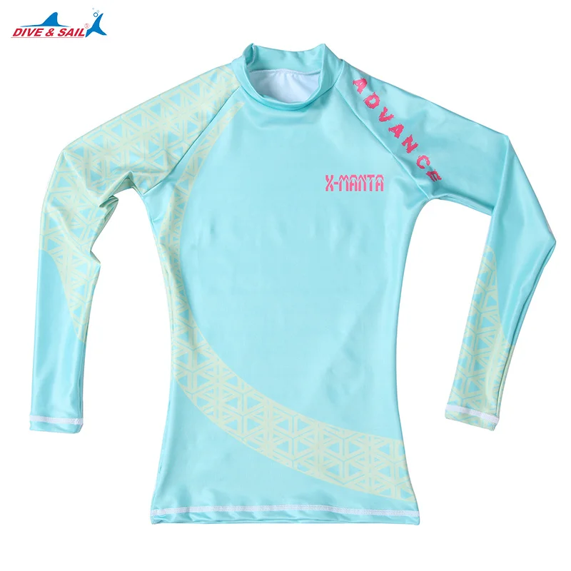 Новая летняя пляжная Защита от солнца УФ UPF 50+ купальники Rashguard для женщин Slim-fit с длинным рукавом для серфинга Дайвинг футболка/Леггинсы