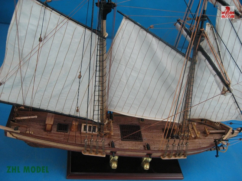 ZHL новый порт модель корабль дерево