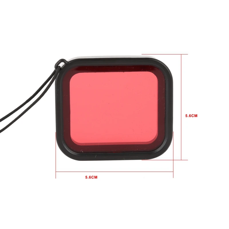 

Universal Diving Filter Red for Gopro Hero 5 Waterproof Protect Shell Camera Lens for Gopro Hero Camera Dustproof Lens Skirts