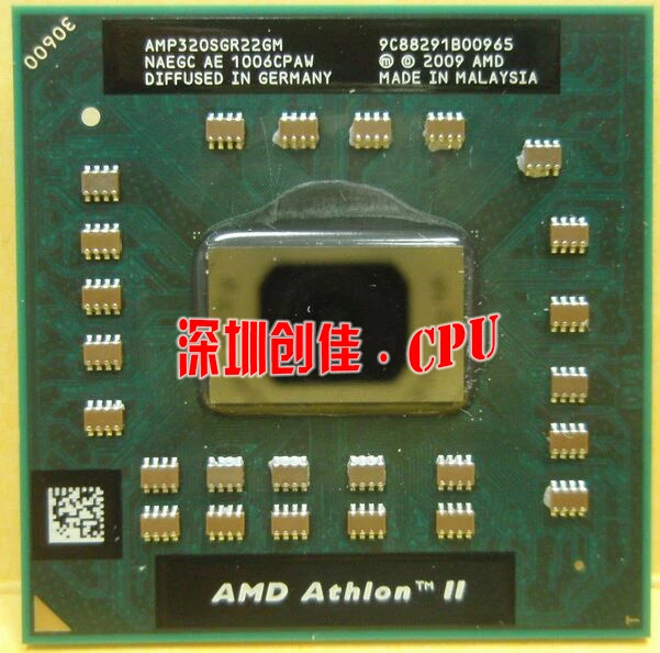 

original AMD Athlon Laptop CPU Athlon II Dual-Core AMP320SGR22GM P320 2.1GHz 1M 25W P340 P560 P540 P860