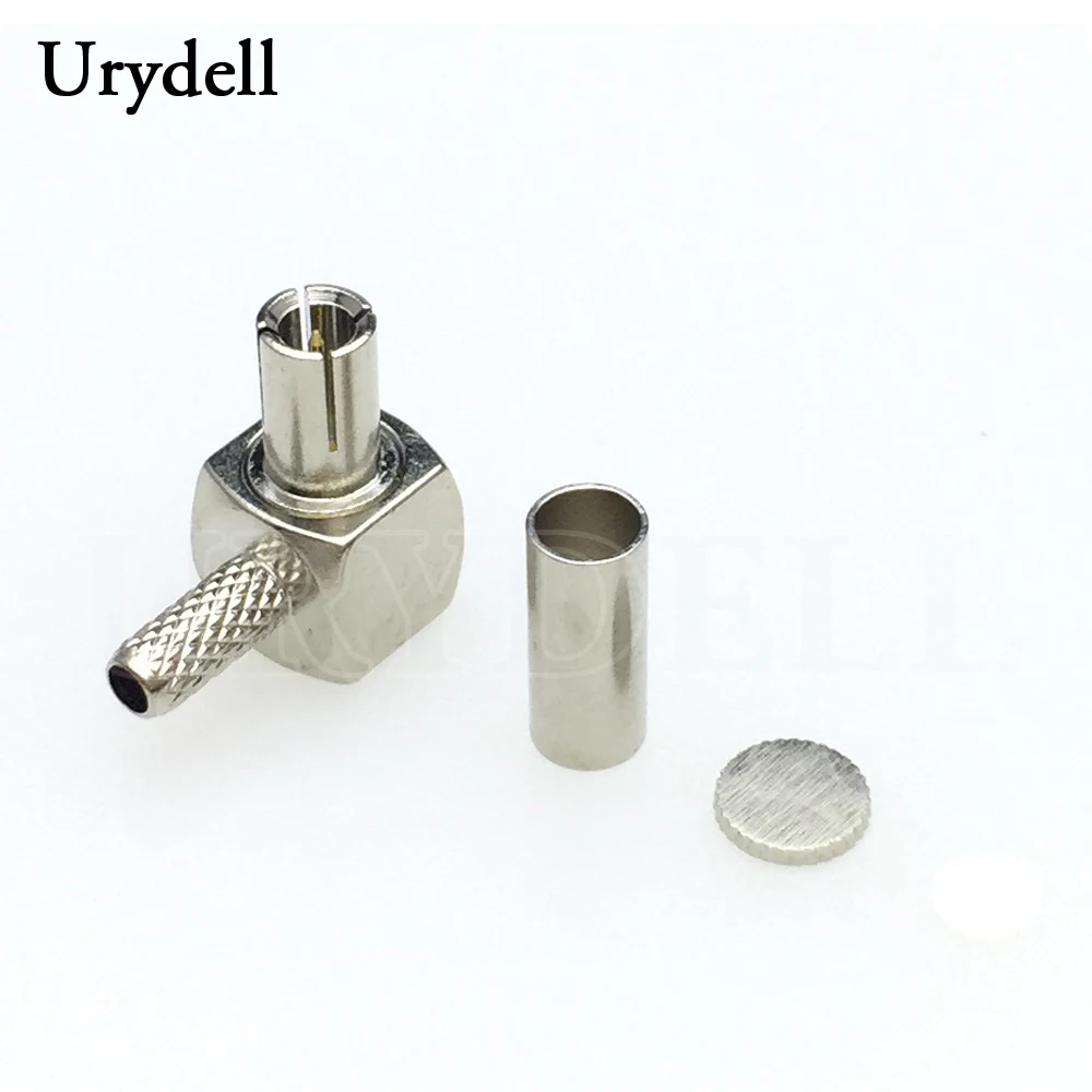 2pcs/lot TS9 Male Plug RF Connector Right Angle 90 Degree Crimp Coaxial Adapter For RG174 RG316 LMR100 | Обустройство дома