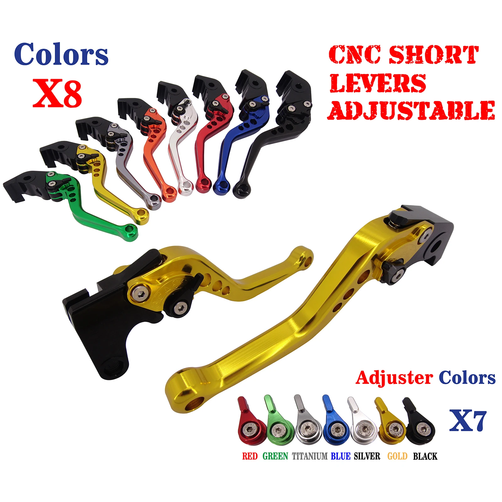 

For Honda VFR750 CB1300SF/SB/ST VFR800 F 2002-2015 CNC Short Adjustable Brake Clutch Levers